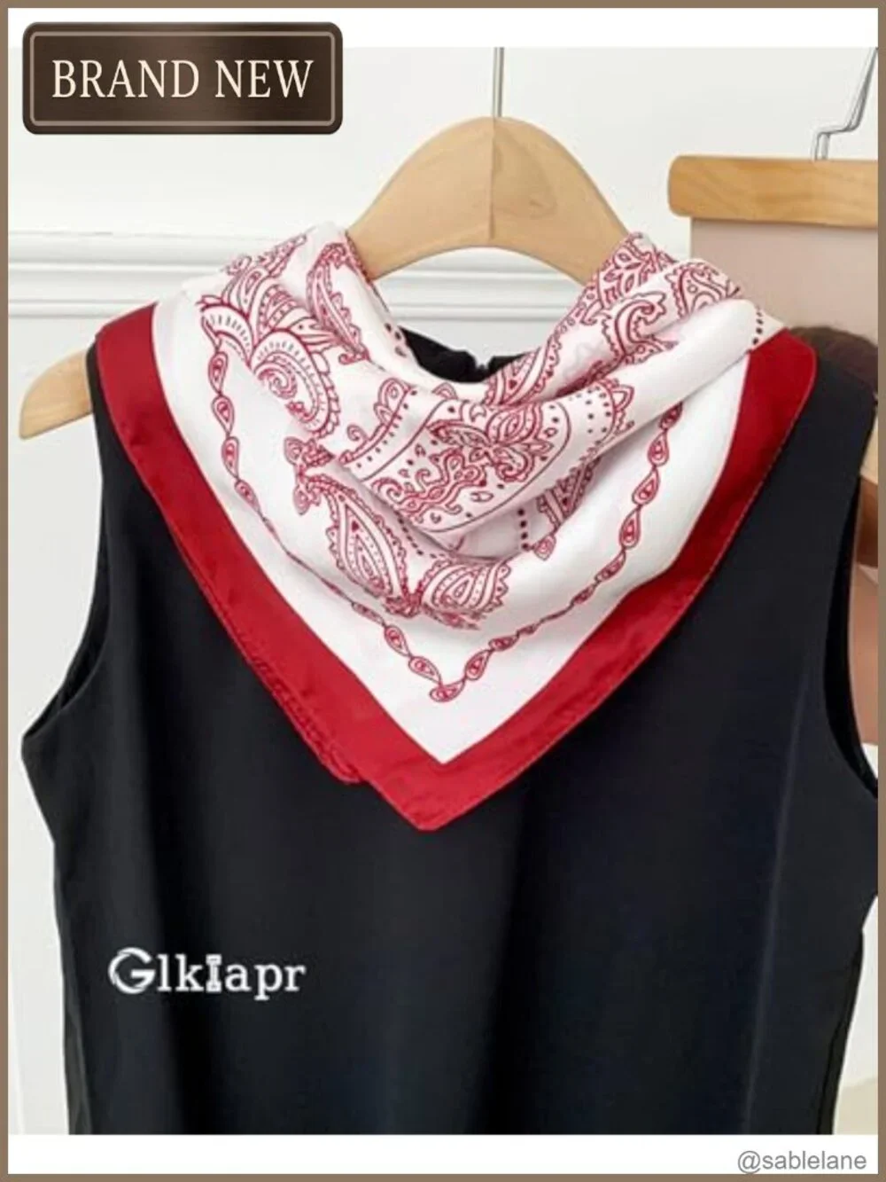 Satin Bandana Headscarf Women Silky Hair Scarf Lightweight Square Scarf